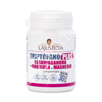TRIPTÓFANO ASHWAGANDA + RHODIOLA + MG 60COMP - ANA Mª LAJUSTICIA