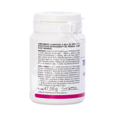 TRIPTÓFANO ASHWAGANDA + RHODIOLA + MG 60COMP - ANA Mª LAJUSTICIA