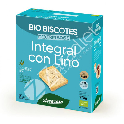 BISCOTE INTEGRAL LINO ARRASATE 270 GR ECO