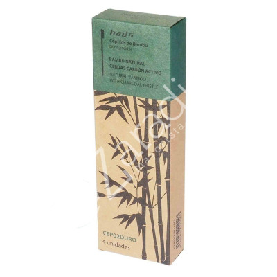 CEPILLO DIENTES BAMBU NATURAL DURO 4UD - BADS
