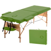 CAMILLA DE MASAJE PLEGABLE MADERA VERDE - SLOAN