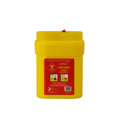 CONTENEDOR DE RESIDUOS SANITARIOS 0,2 L - DIABEC