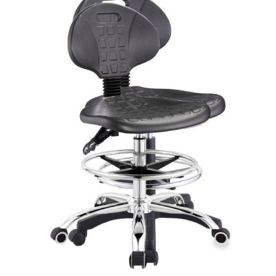 SILLA DE LABORATORIO CON RUEDAS NEGRA - MEDICAL CARRIER